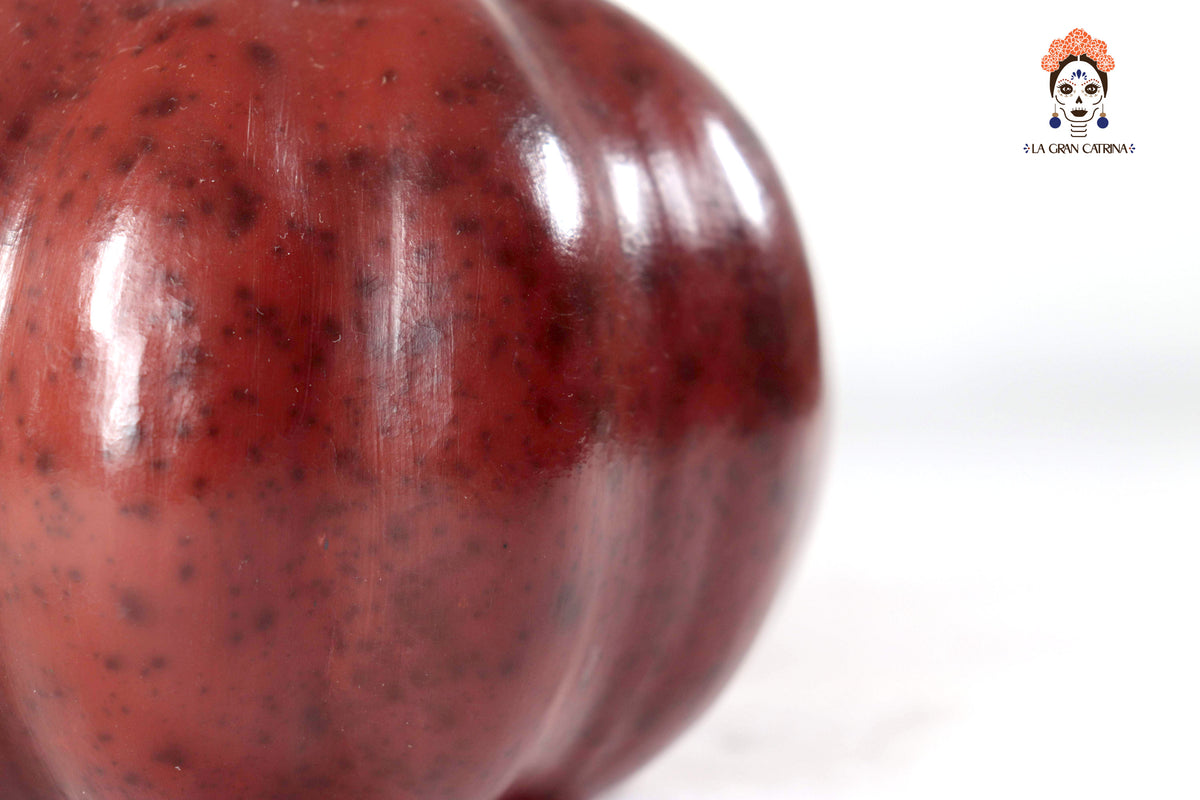 Juego de 3 calabazas rojizas - 25 cm. 9.8 in. - En Producción Calabaza