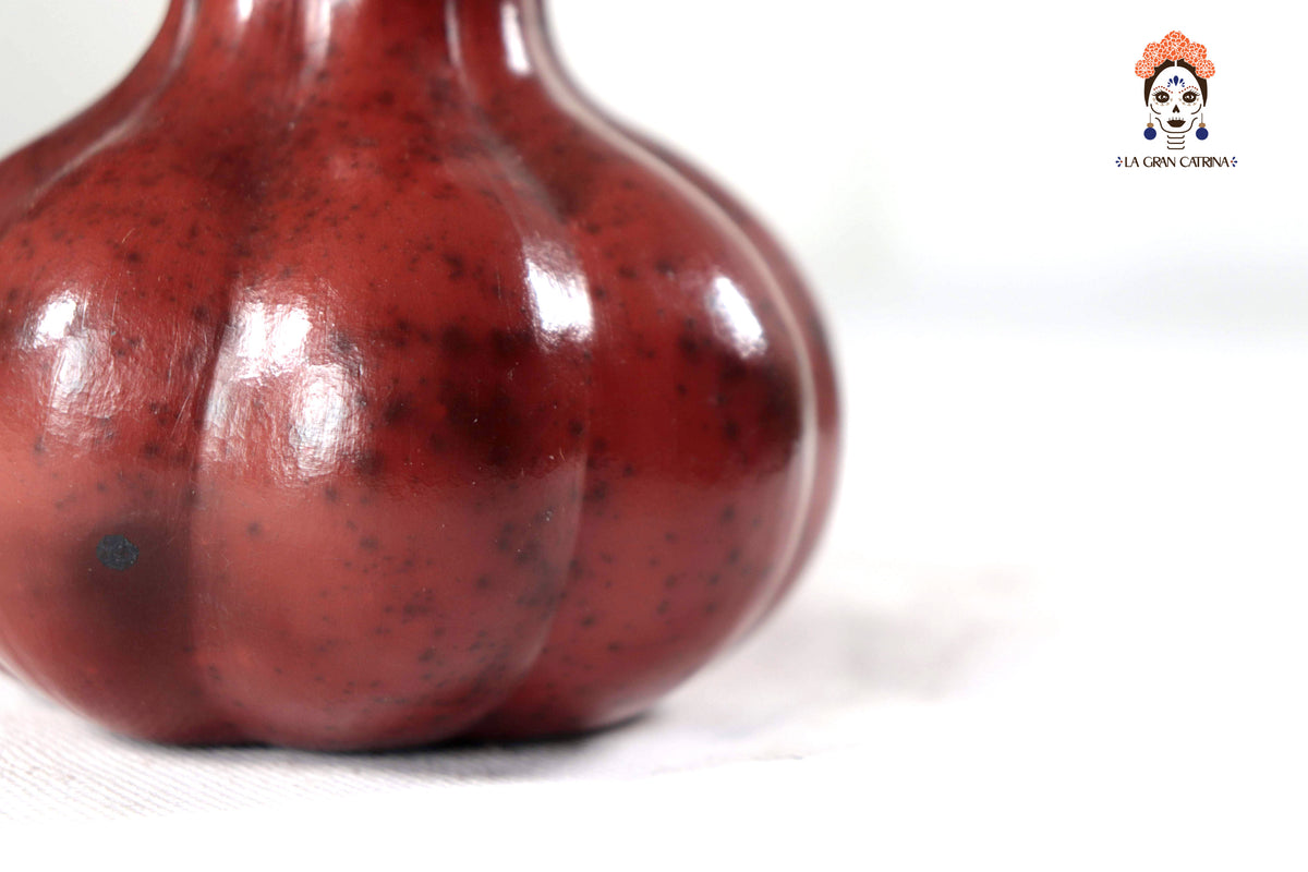 Juego de 3 calabazas rojizas - 25 cm. 9.8 in. - En Producción Calabaza