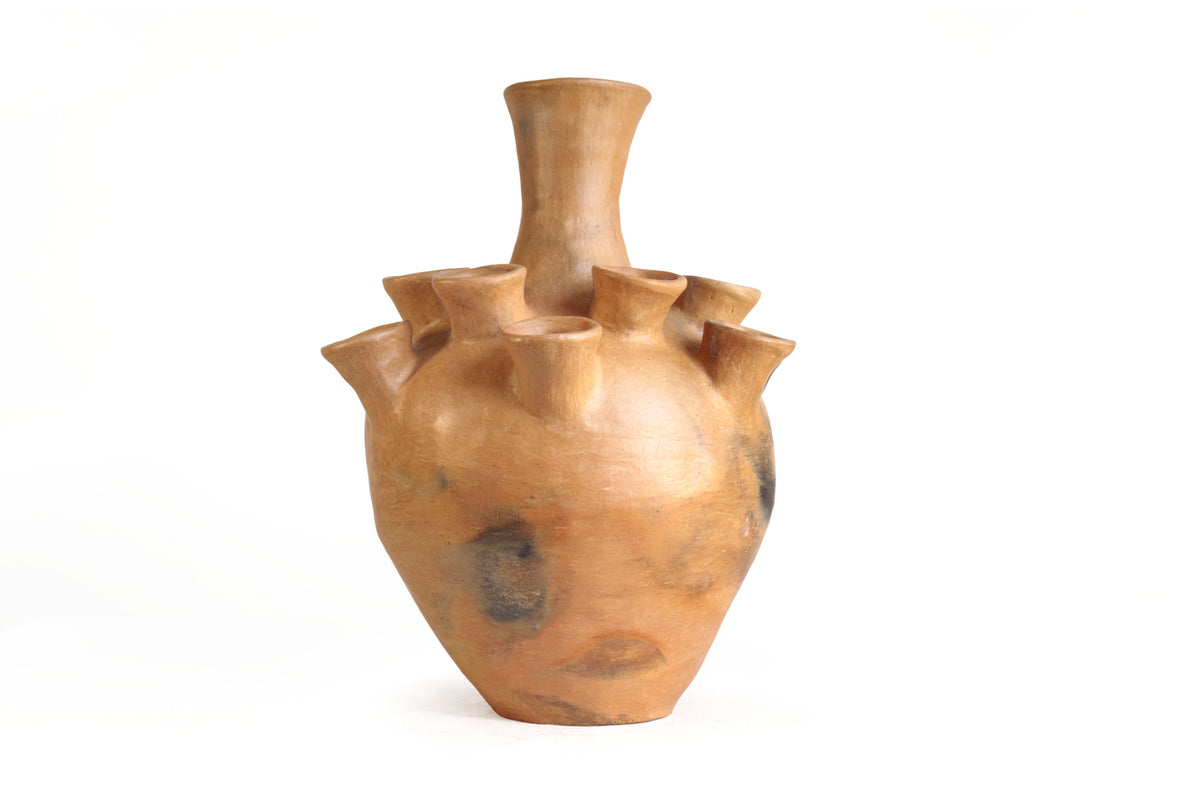 Jarrón Mixe Ancestral con 13 Bocas - 38 cm. 15 in. Mixe