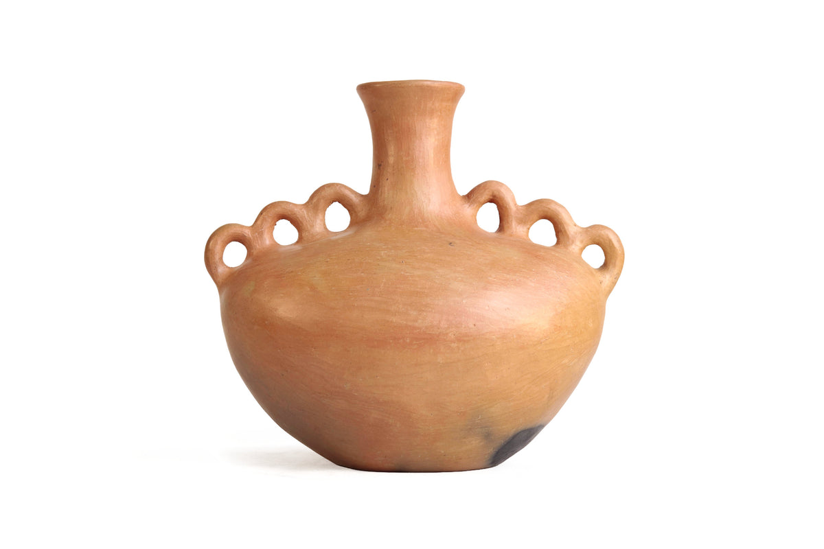 Jarrón Mixe Ancestral con 6 Asas - 25 cm. 10 in. Mixe