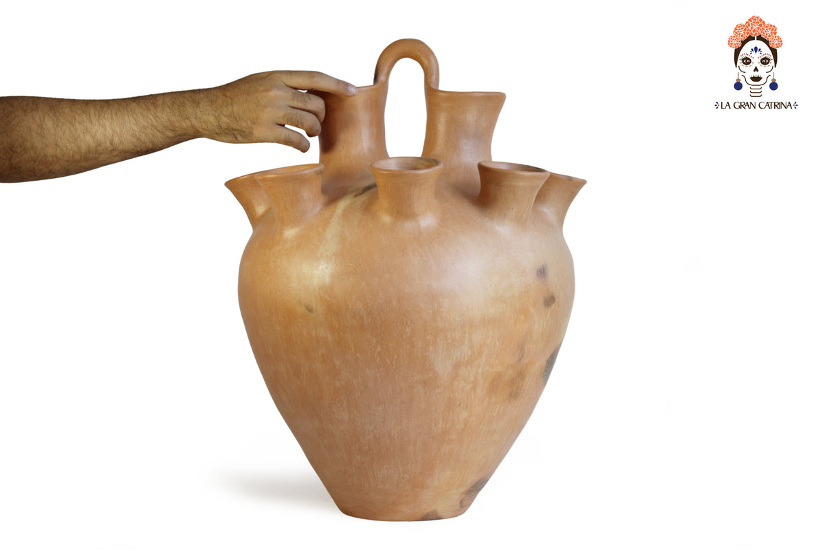Vasija Mixe Ancestral de 10 bocas - 80 Cm. 31.4 In. Mixe