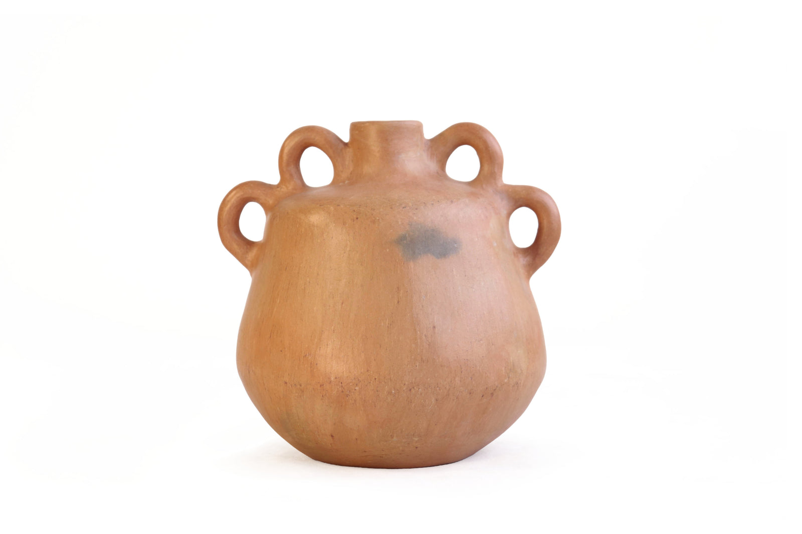Jarrón Mixe Ancestral con 4 Asas Laterales - 17.7 cm. 6.9 in. Mixe