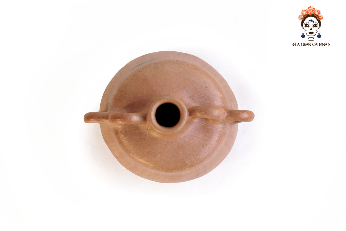 Jarrón Mixe Ancestral con 4 Asas Laterales - 17.7 cm. 6.9 in. Mixe