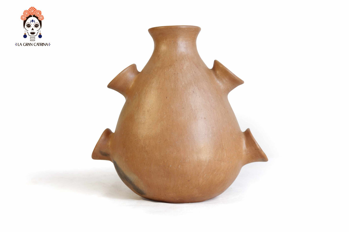 Vasija Mixe Ancestral con 5 bocas - 20 Cm. 7.8 In. Mixe