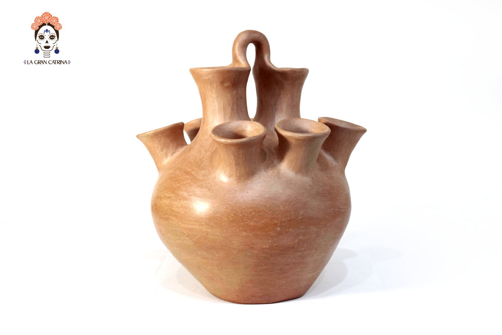 Vasija Mixe Ancestral con 8 bocas - 27 Cm. 10.6 In. Mixe