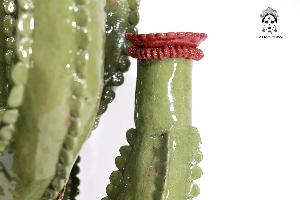Candelero Nopal Olivo - 44 cm 17.3 in