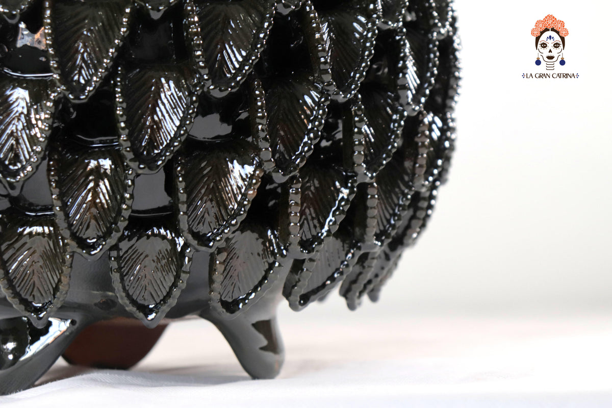 Piña michoacana de barro - Color Verde - 40 cm. 16 in.