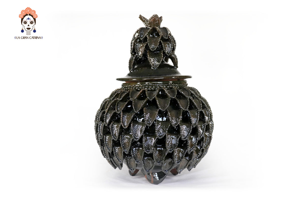 Piña michoacana de barro - Color Verde - 40 cm. 16 in.