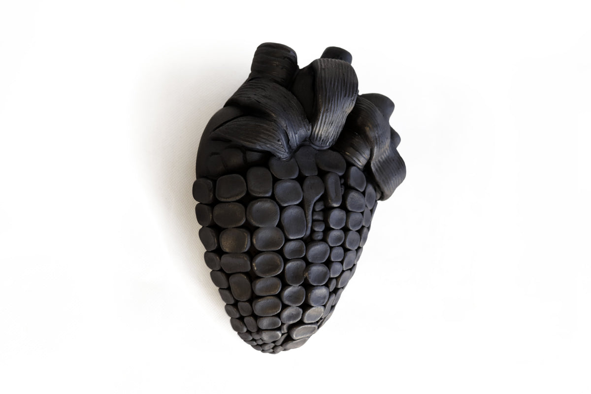 Corazon de Maíz Mate - Barro Negro de San Bartolo 20 cm. 7.8 in.