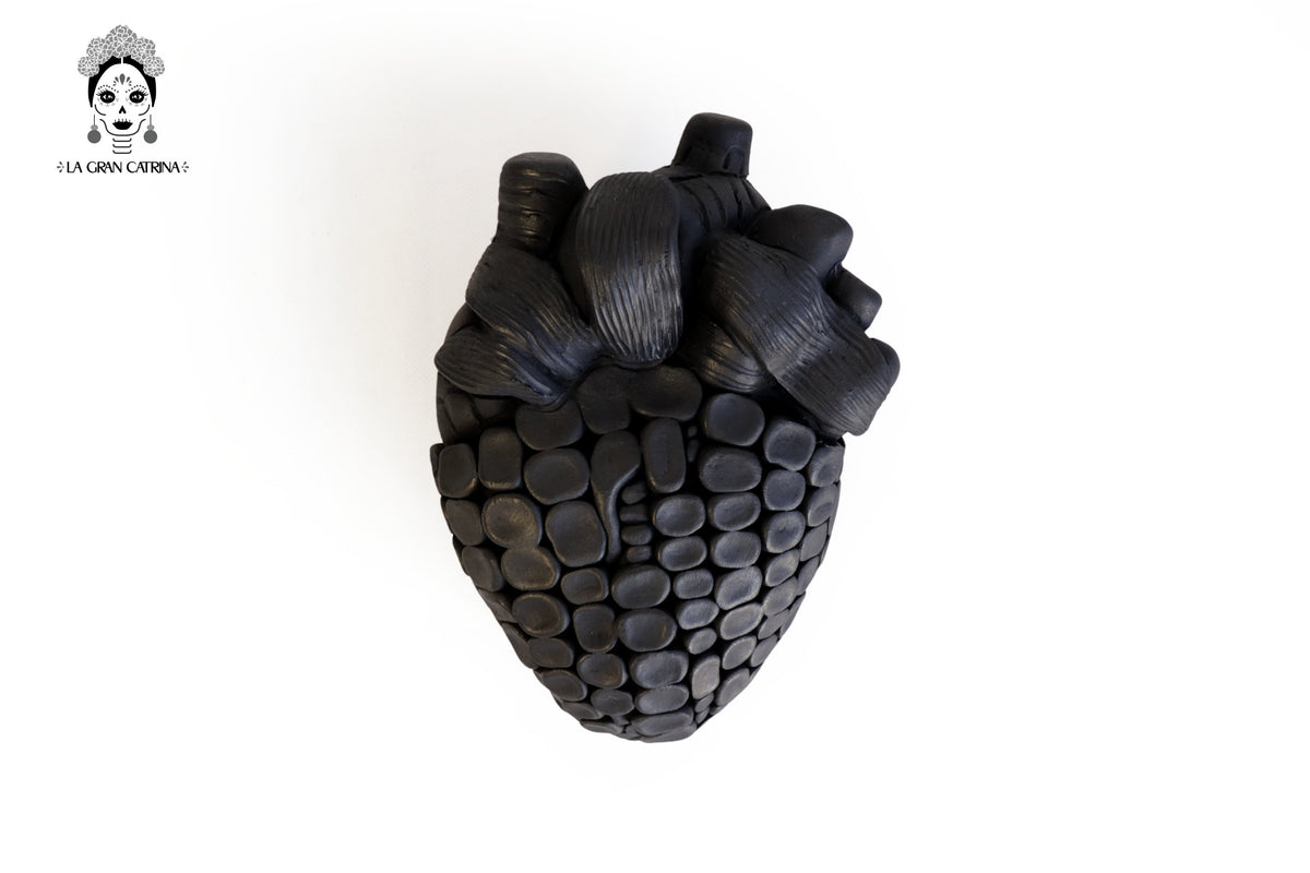 Corazon de Maíz Mate - Barro Negro de San Bartolo 20 cm. 7.8 in.