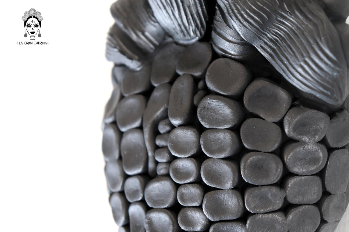 Corazon de Maíz Modelo 2 - Barro Negro de San Bartolo 20 cm. 7.8 in. - En produccion Barro negro