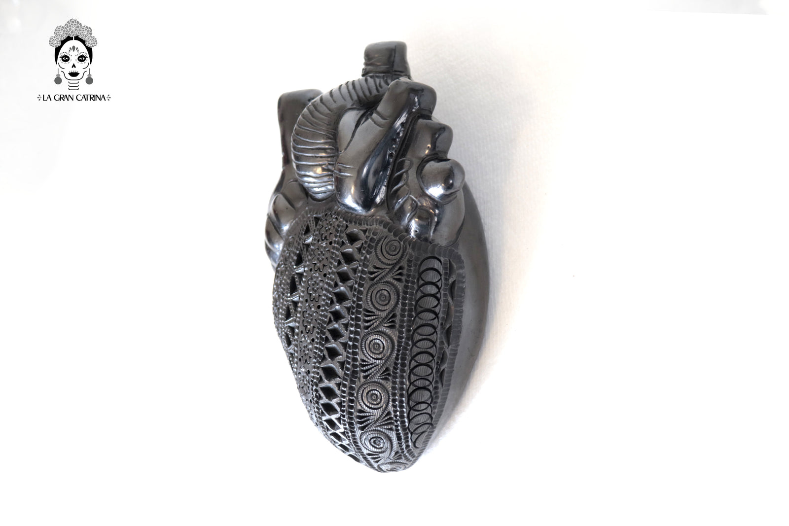Corazon de Maíz Modelo 3 - Barro Negro de San Bartolo 20 cm. 7.8 in. - En producción Barro negro