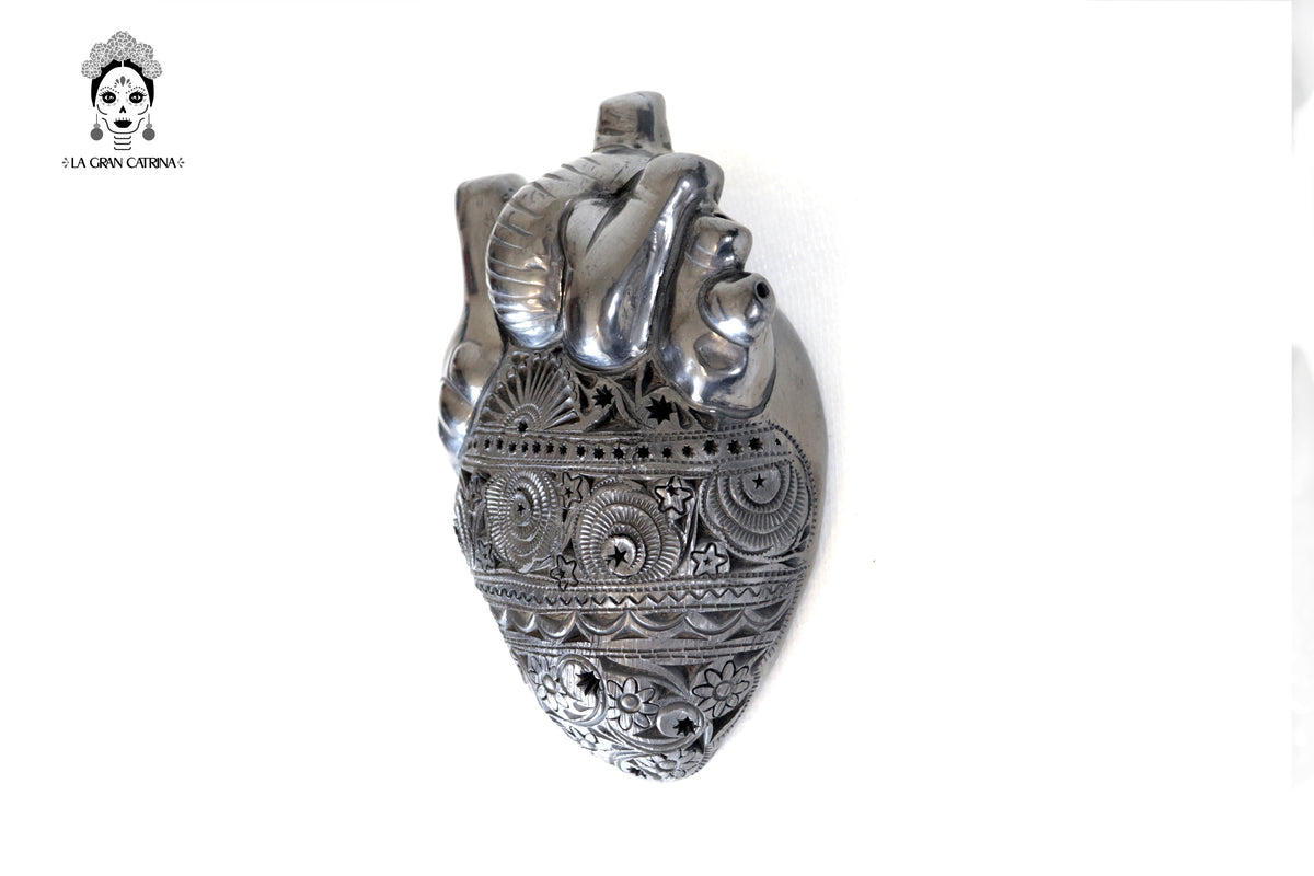 Corazon de Maíz Modelo 4 - Barro Negro de San Bartolo 20 cm. 7.8 in. Barro negro