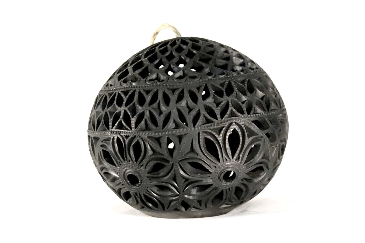 Lampara de Barro Negro 30 cm. 11.8 in. Barro negro