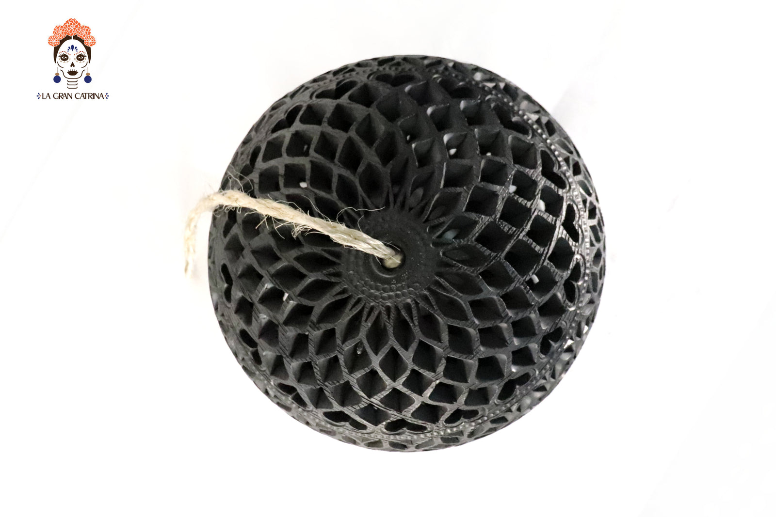 Lampara de Barro Negro 30 cm. 11.8 in. Barro negro