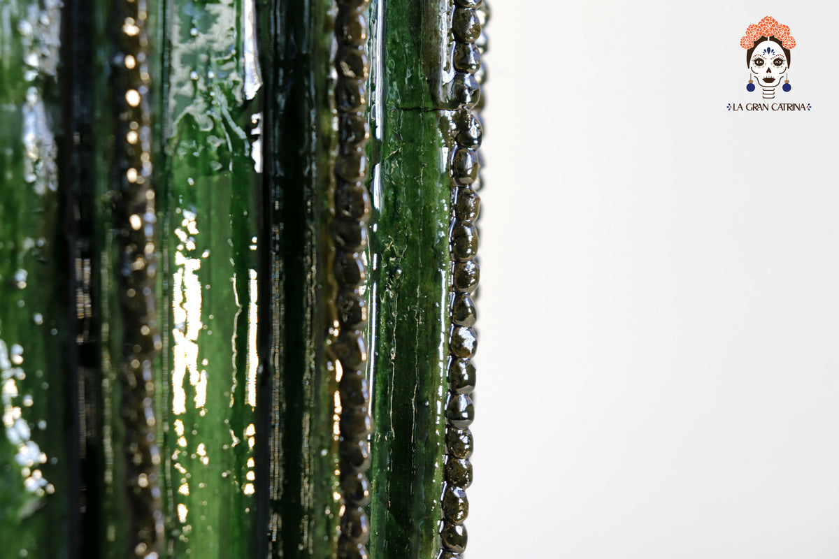 Pareja de Macetas Cactus - 43.5 cm. 17.5 in. - 22 cm. 8.6. in.