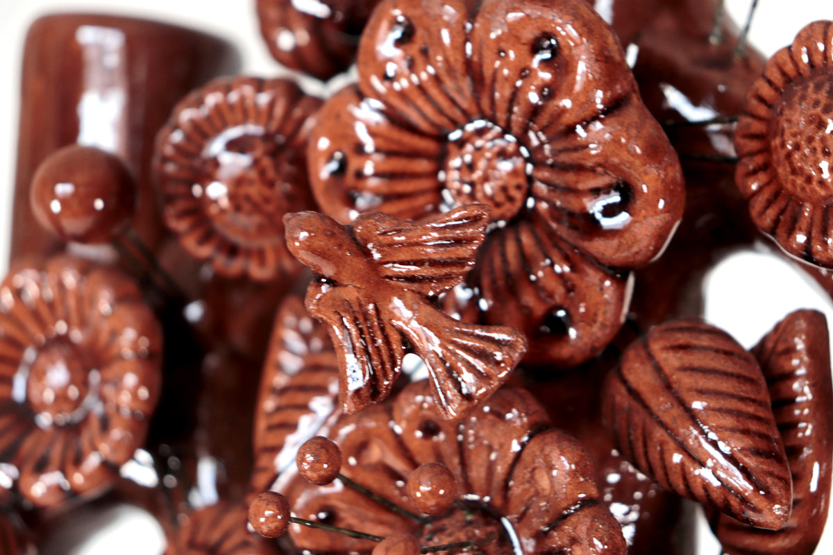 Árbol de la Vida Marrón – Barro Vidriado - 62 cm. 24.4 in.