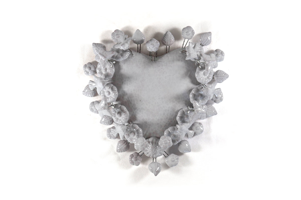 Corazón Blanco - 22 cm 8.6 in.