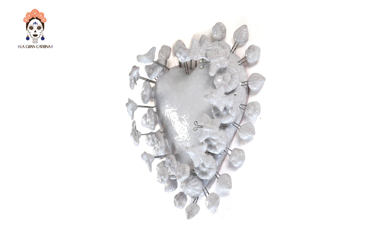 Corazón Blanco - 22 cm 8.6 in.