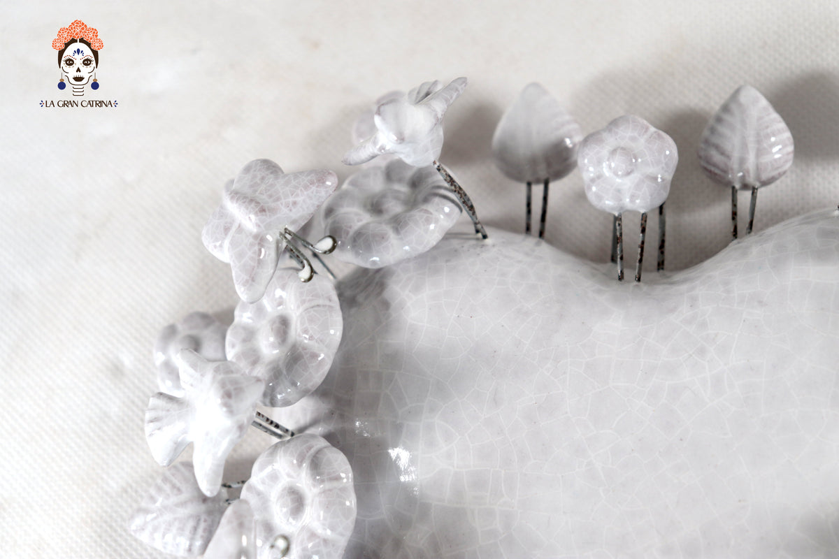 Corazón Blanco - 22 cm 8.6 in.