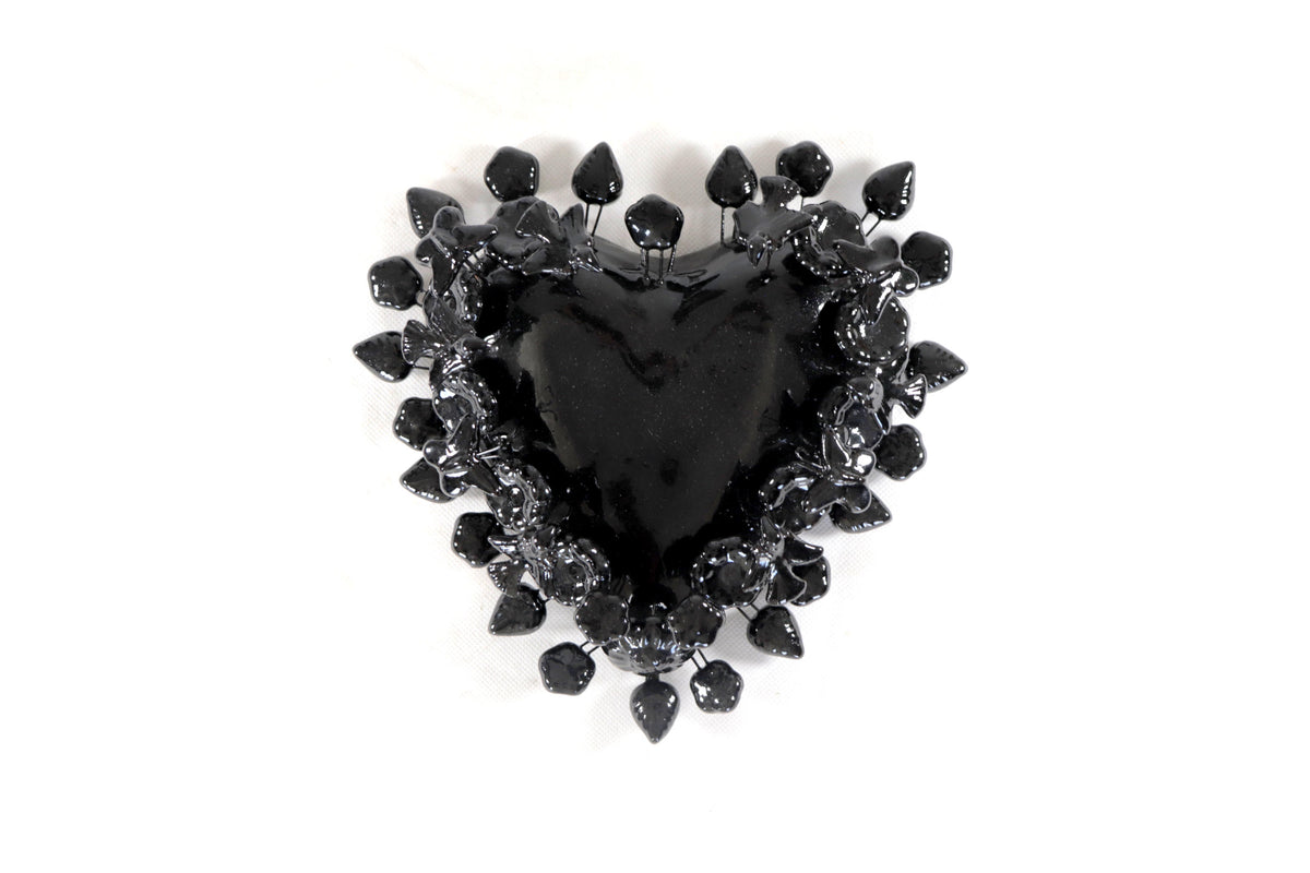 Corazón Negro - 22 cm 8.6 in.