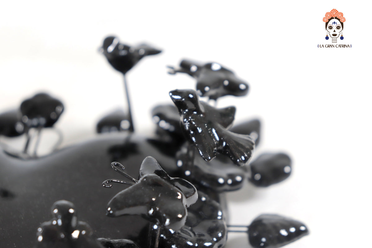 Corazón Negro - 22 cm 8.6 in.