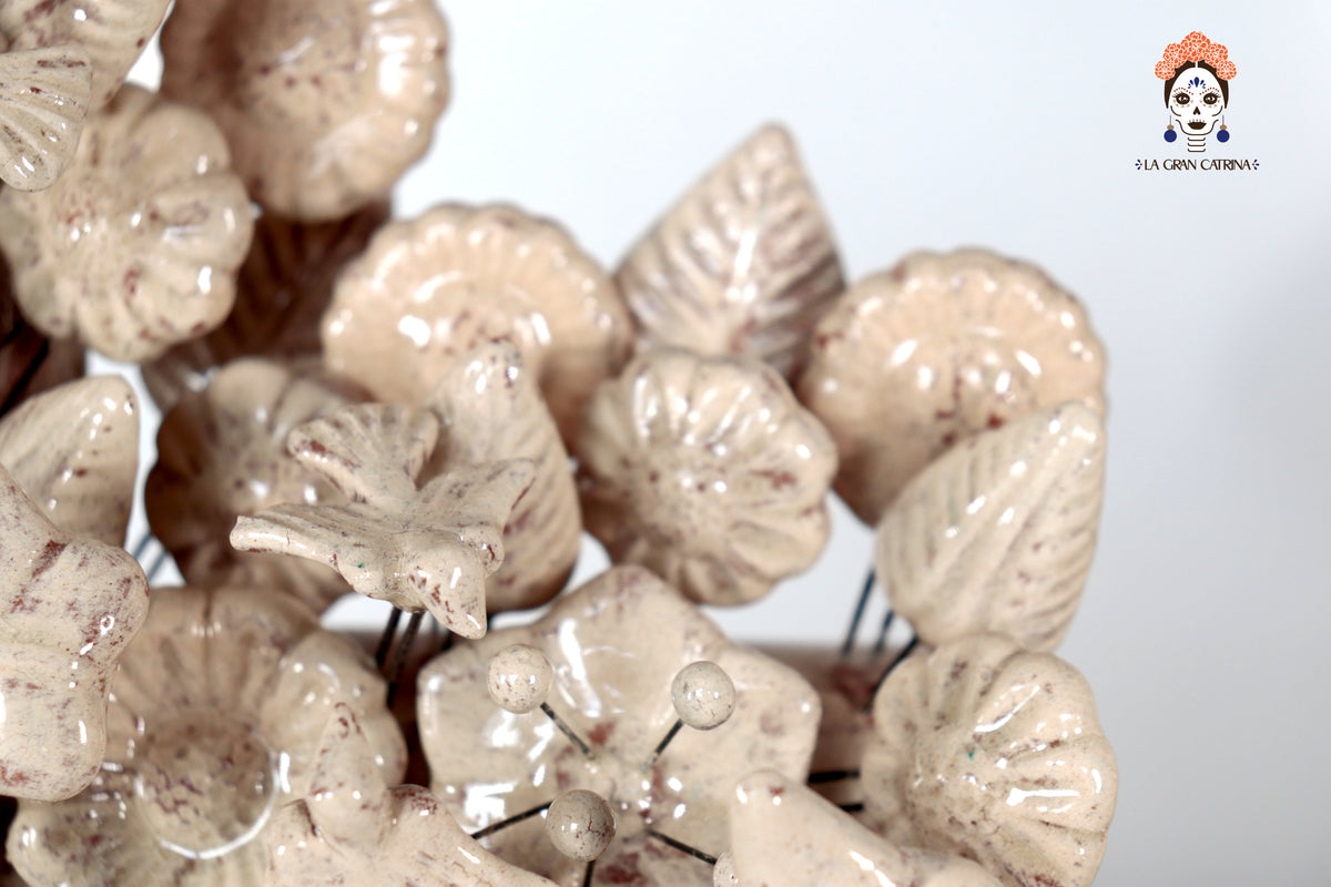 Cruz vintage vidriada de 40.5 cm. 15.9 In.