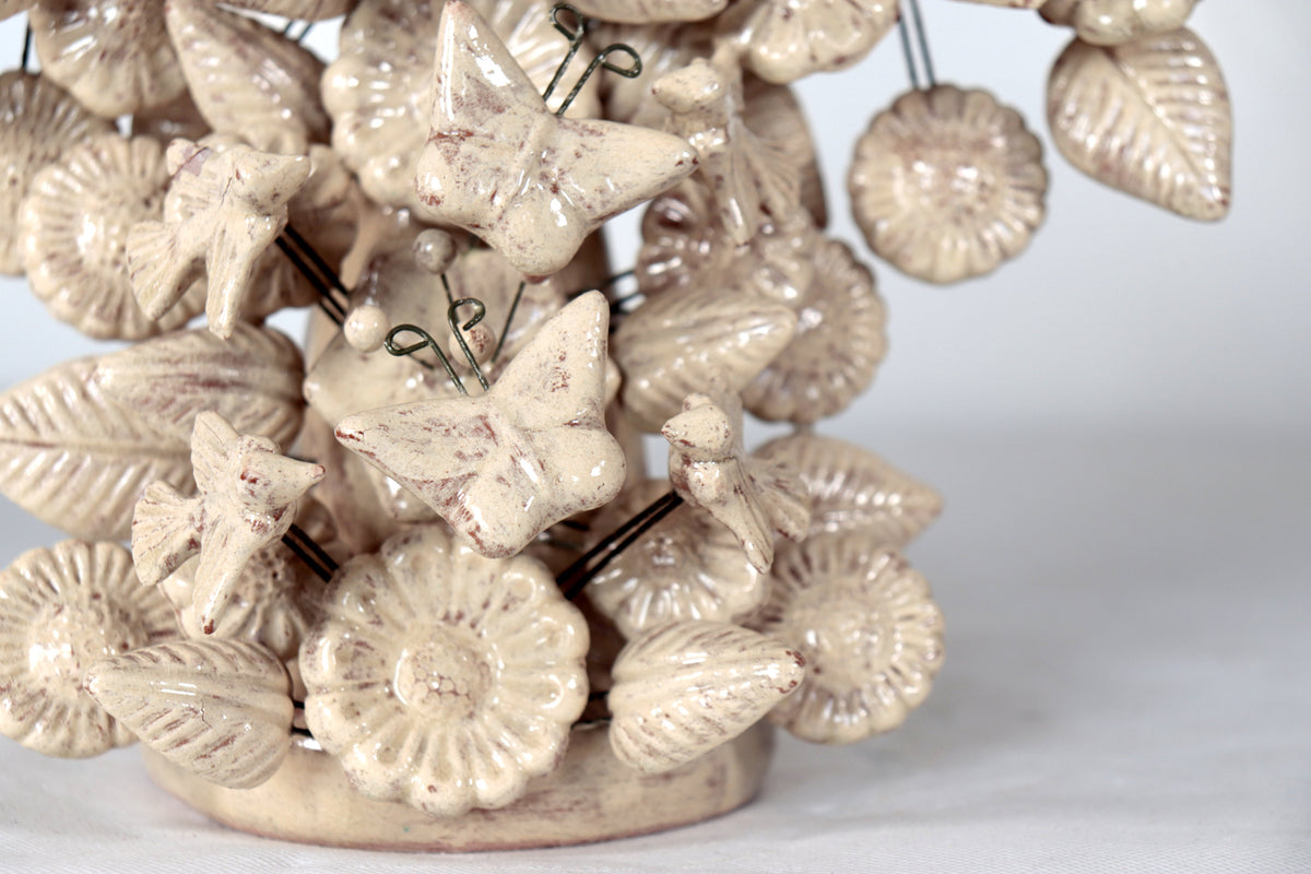 Cruz vintage vidriada de 32.5 cm.