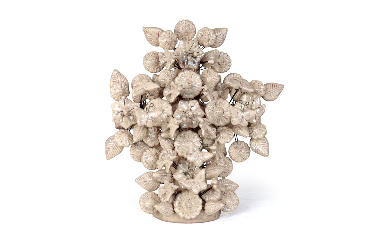 Cruz vintage vidriada de 32.5 cm.