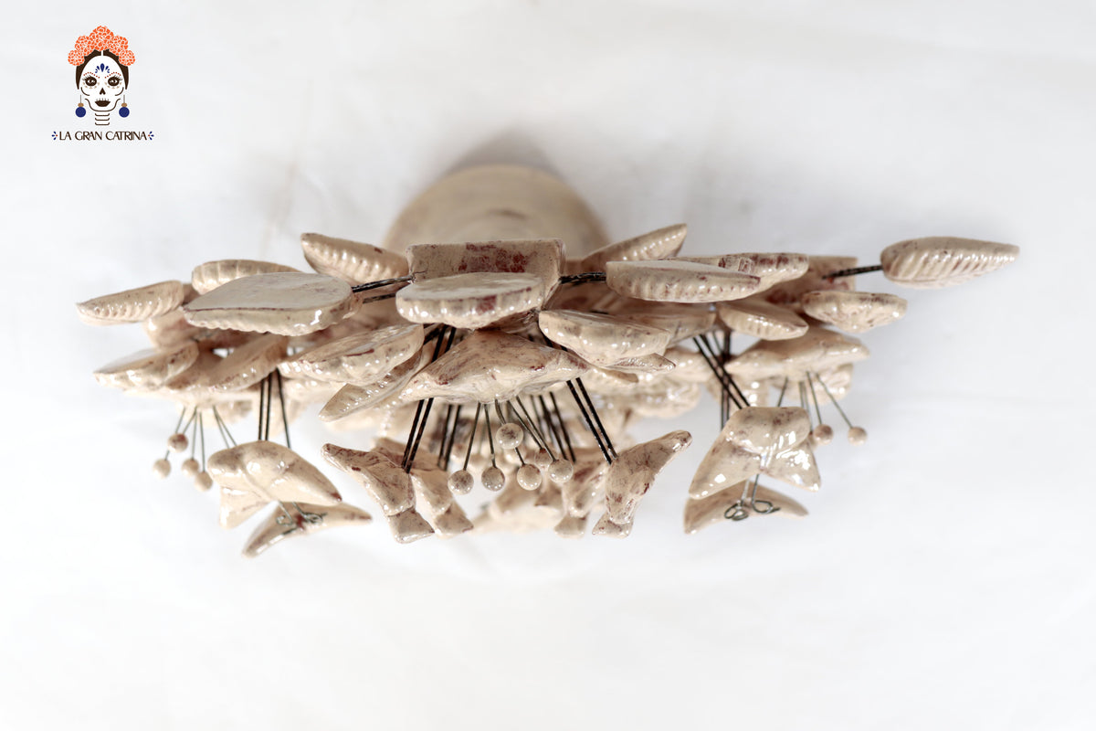 Cruz vintage vidriada de 22 cm. - 8.6 in.