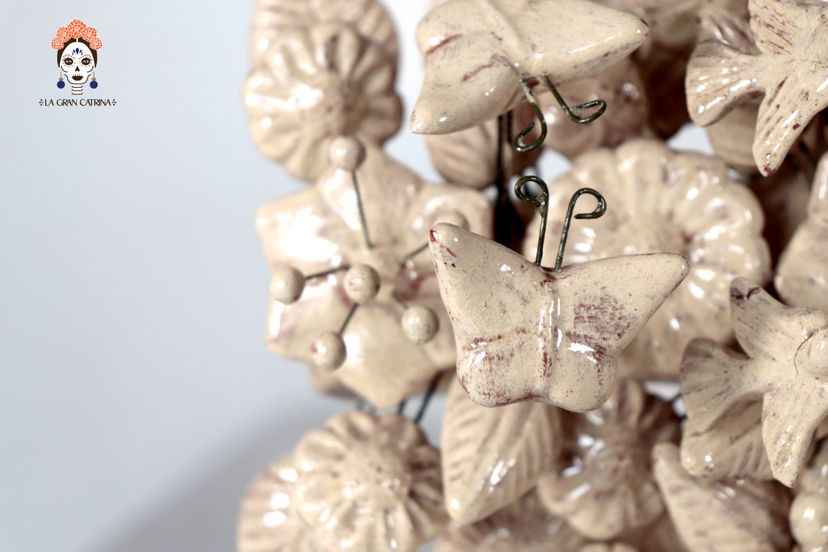 Cruz vintage vidriada de 22 cm. - 8.6 in.