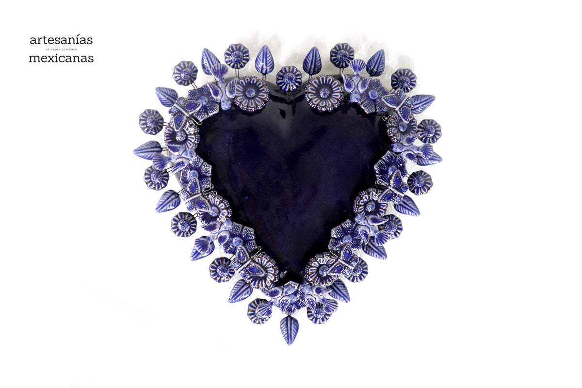 Corazón grande - Azul - 40 cm. 16 in