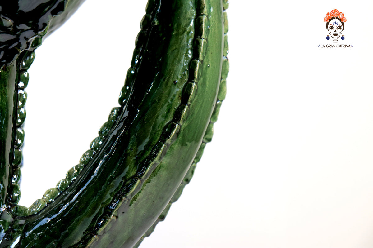Candelero Nopal Verde Oscuro - 60 cm 23.6 in Candelabros