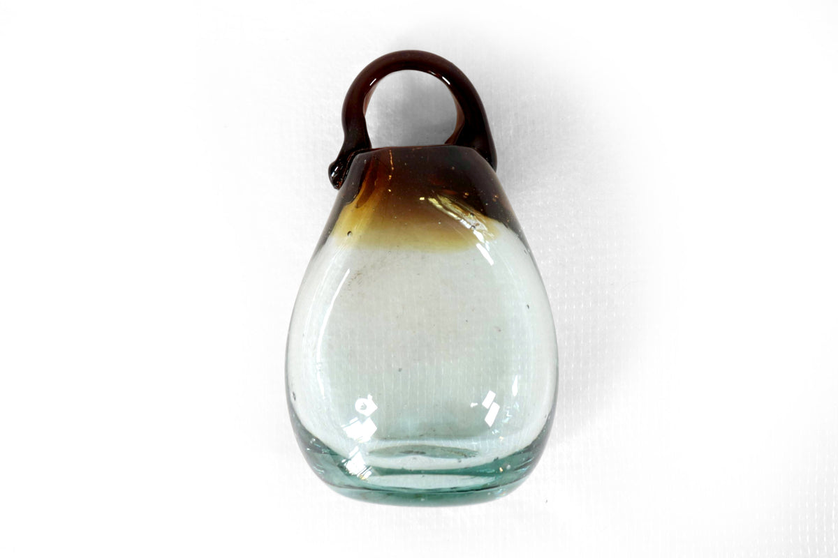 Set de Botellas de Vidrio Soplado - Azul Translúcido - 29 Cm. 11.4 In. Vidrio Soplado
