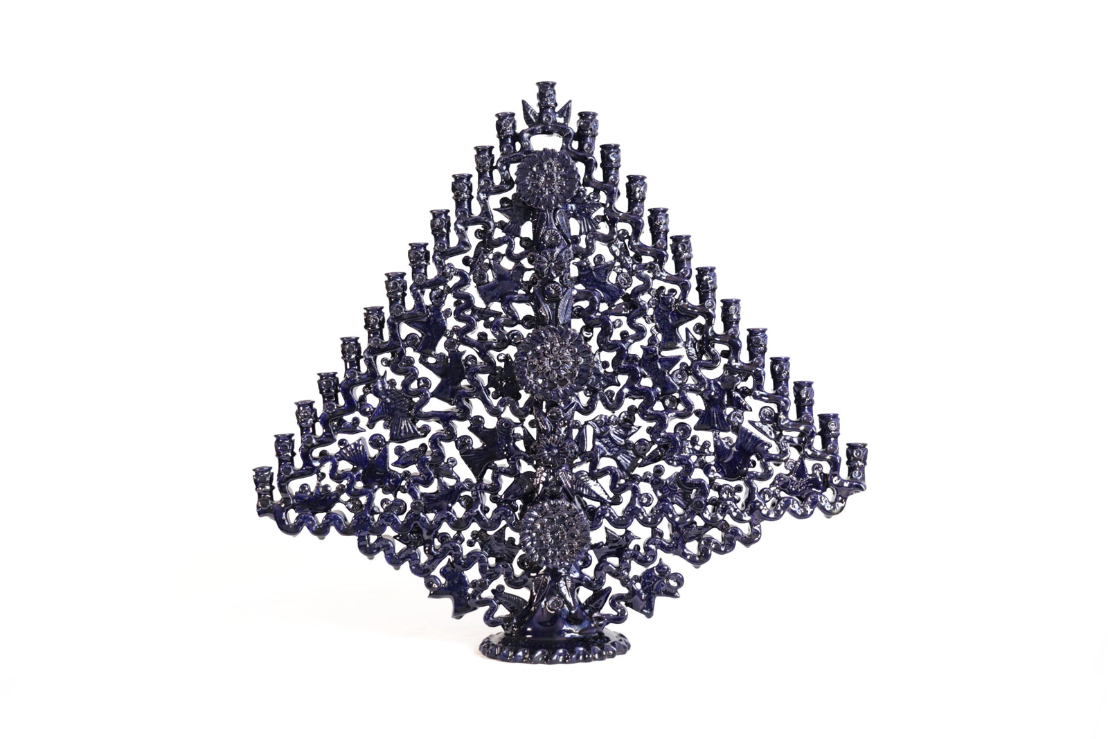 Candelero Azul de 25 Velas - 63 cm. 25 in. Candelabros