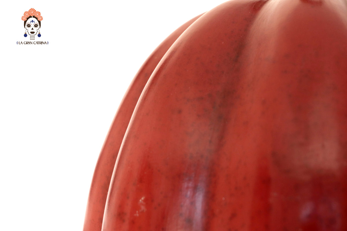 Juego de calabazas rojas grandes Calabaza