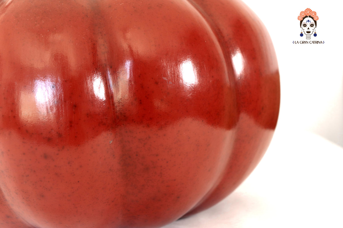 Juego de calabazas rojas grandes Calabaza