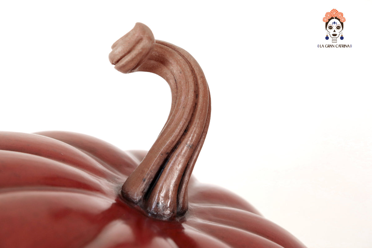 Juego de calabazas rojas grandes Calabaza