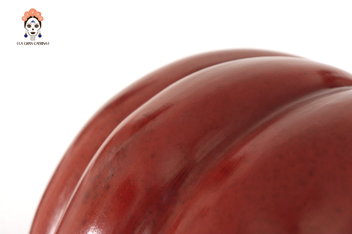 Juego de calabazas rojas grandes Calabaza