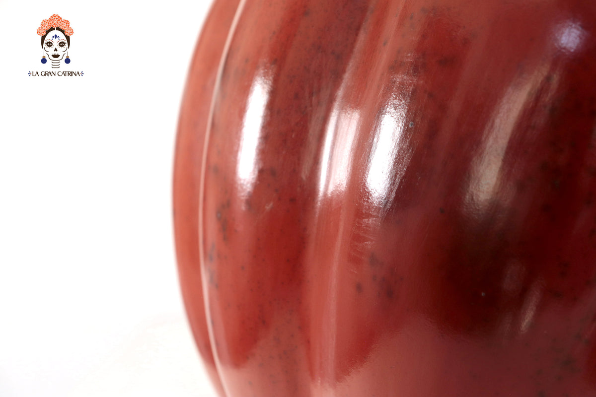 Juego de calabazas rojas grandes Calabaza
