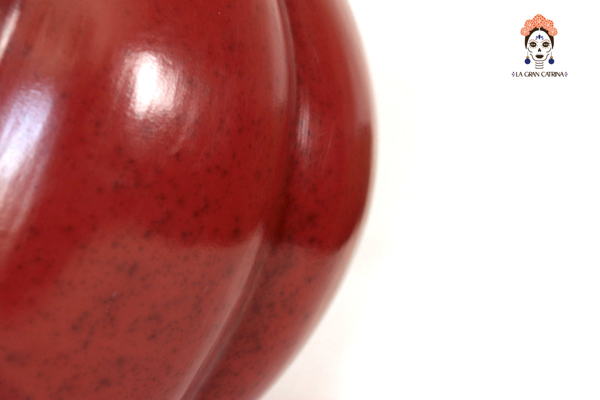 Juego de calabazas rojas grandes Calabaza