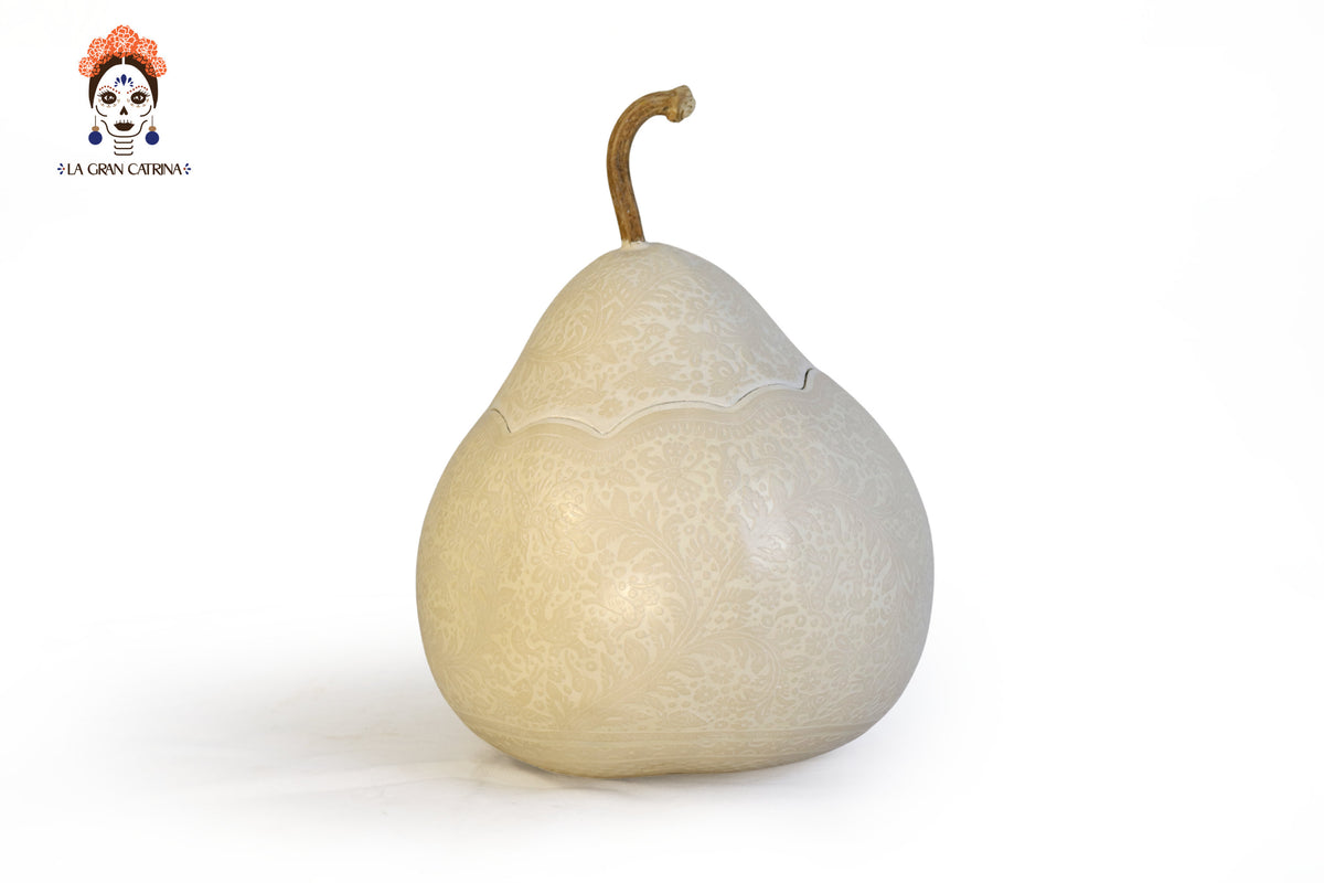 Guaje blanco artesanal grande - 32.5 cm. 12.7 in.
