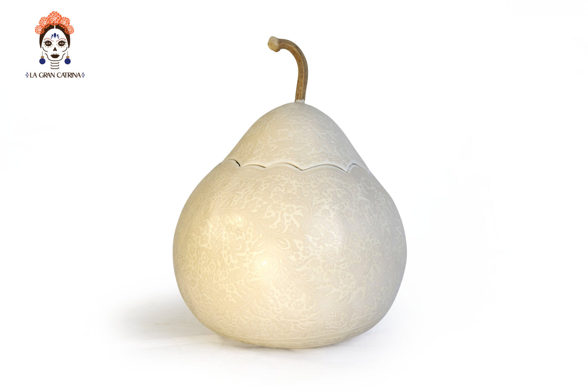 Guaje blanco artesanal grande - 32.5 cm. 12.7 in.