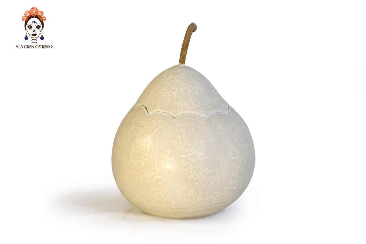 Guaje blanco artesanal grande - 32.5 cm. 12.7 in.