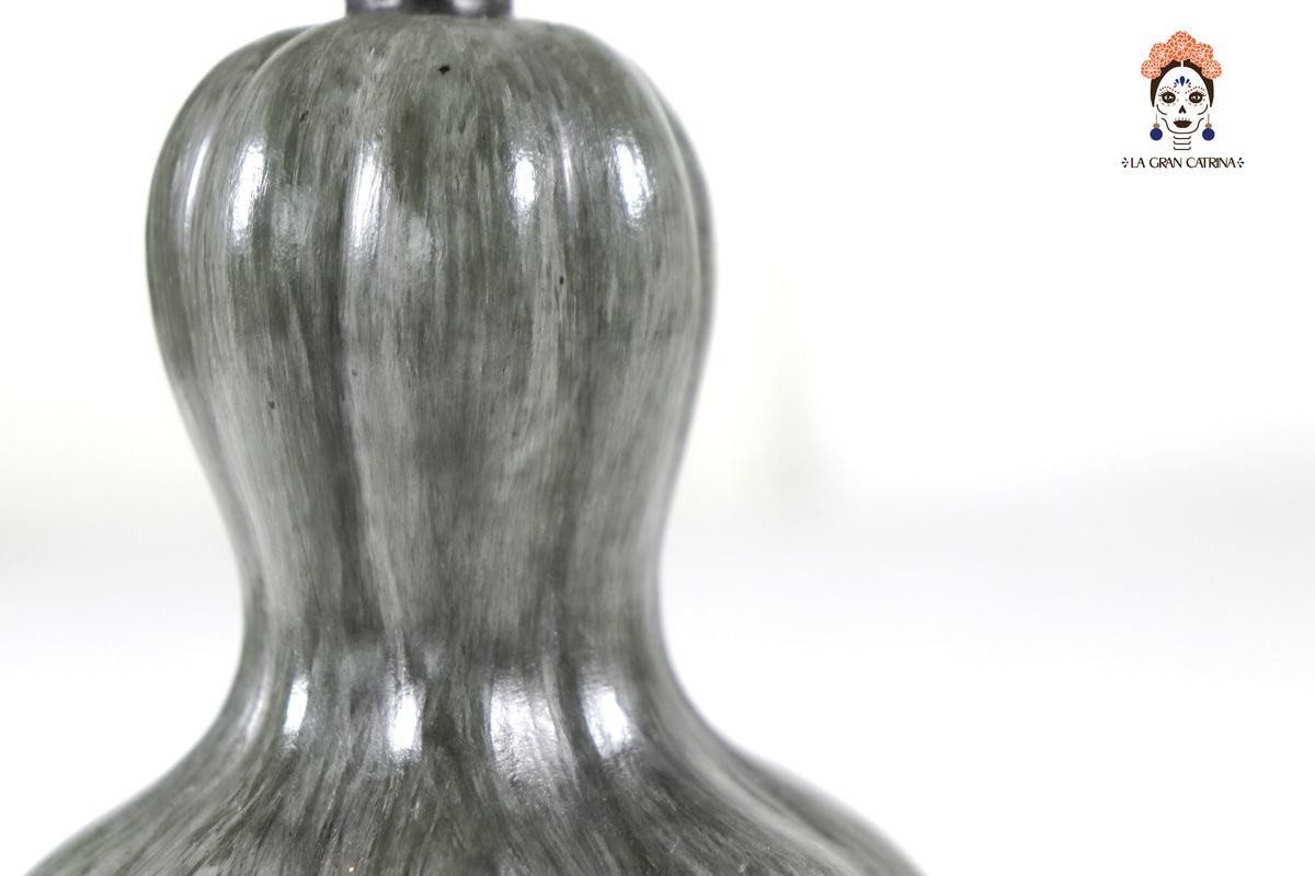 Juego de 3 calabazas gris oscuro - 25 cm. 9.8 in. Calabaza