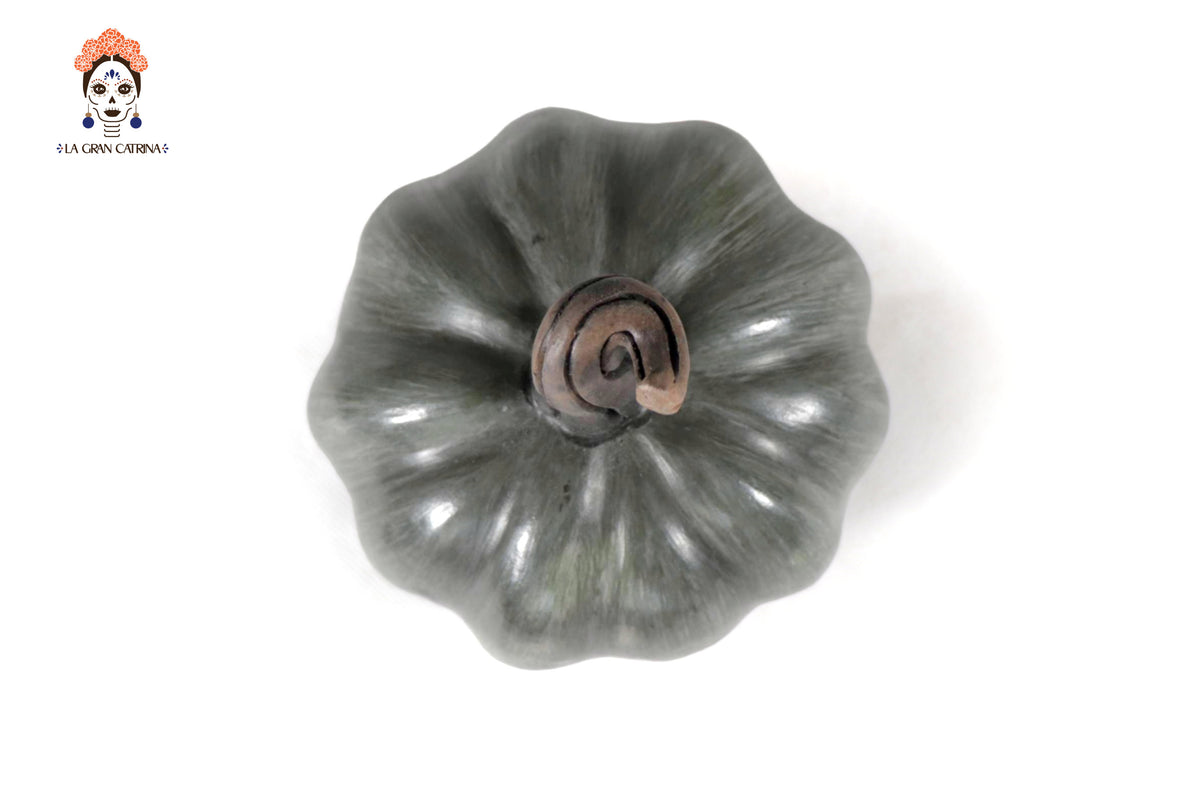 Juego de 3 calabazas gris oscuro - 25 cm. 9.8 in. Calabaza