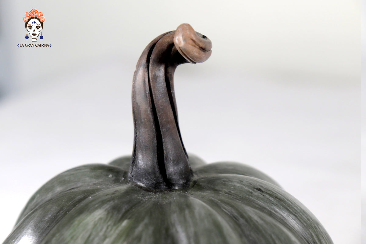 Juego de 3 calabazas gris oscuro - 25 cm. 9.8 in. Calabaza