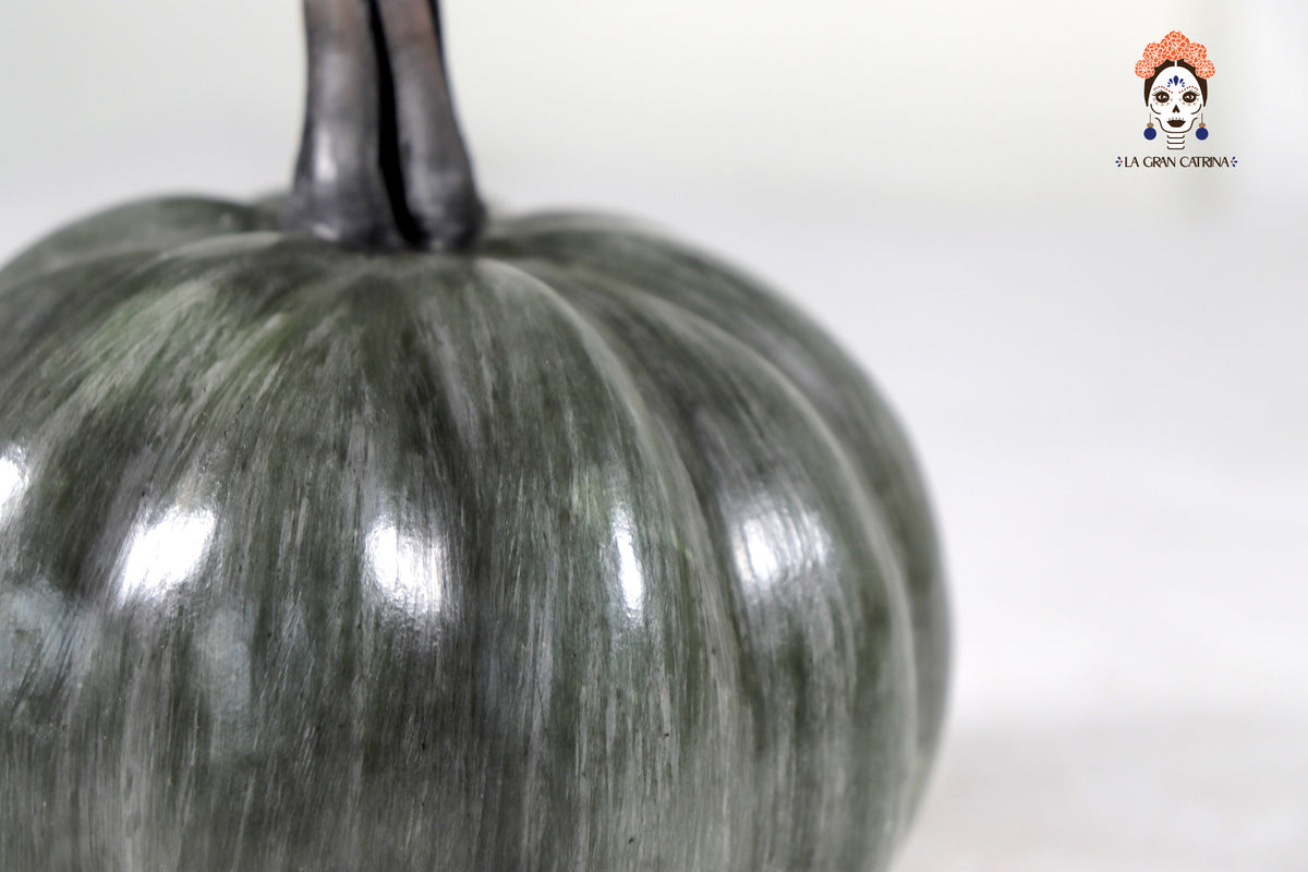 Juego de 3 calabazas gris oscuro - 25 cm. 9.8 in. Calabaza