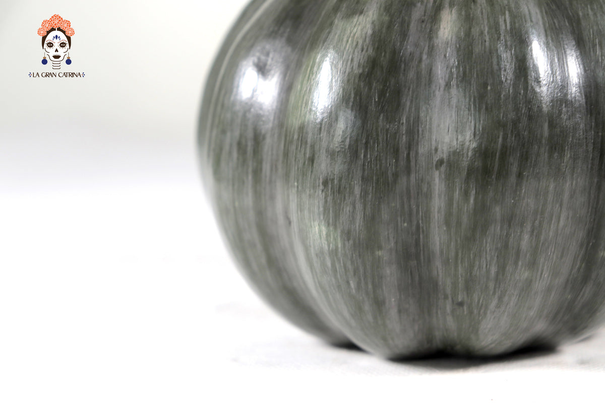 Juego de 3 calabazas gris oscuro - 25 cm. 9.8 in. Calabaza