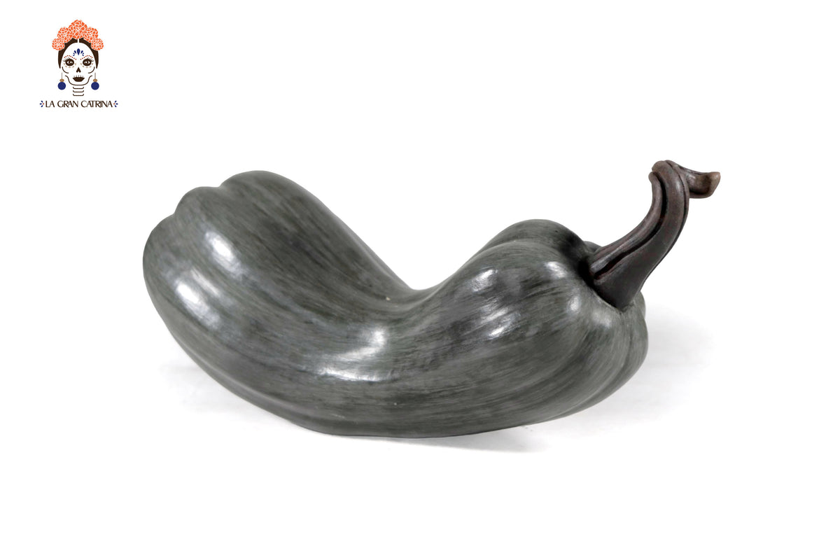 Juego de 3 calabazas gris oscuro - 25 cm. 9.8 in. Calabaza